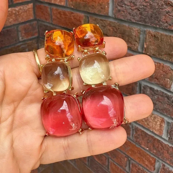 Zara Colorful Jewel Earrings - Picture 5 of 9